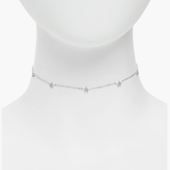 Argento Vivo Sterling Silver Pavé Star
Choker Necklace - Picture 2 of 5
